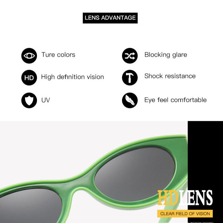 Korea Sunglasses For Women Retro Sun Glasses Cat Eye Frame