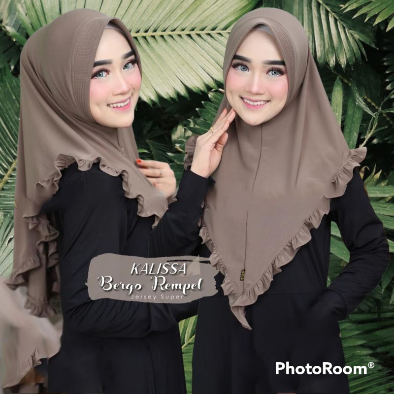 jilbab bergo kalisa rempel kerudung instan bergo