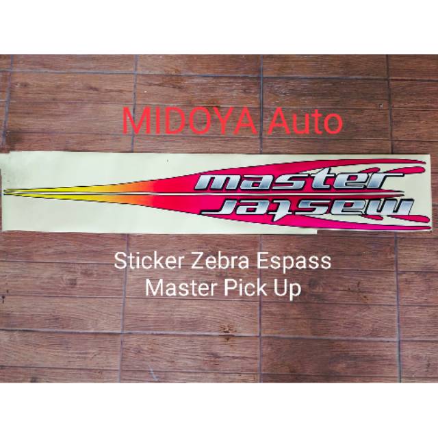 Sticker Stiker Zebra Espass Master Pick Up