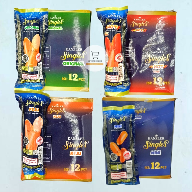 (1BOX) Kanzler Singles Kanzler Sosis Singles Siap Makan (isi 12pcs)