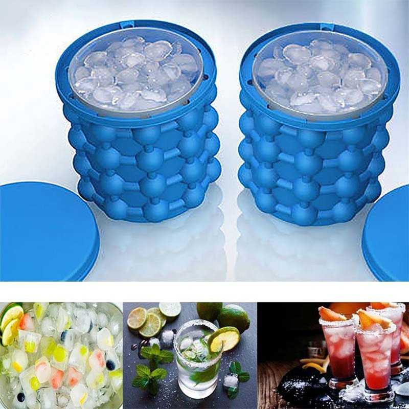 TG-DA Ice Genie Pencetak Es Batu Ice Cube Maker 3D Silicone Mold - C01