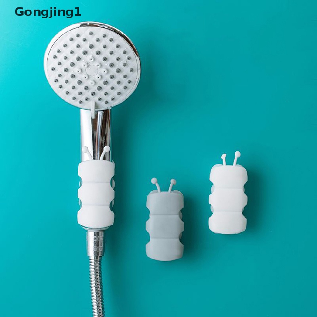 Gongjing1 Holder Kepala Shower Portable Bahan Silikon Untuk Kamar Mandi