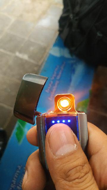 Terlaris Taffware Korek Api Elektrik Finger Print Usb Lighter Bagus
