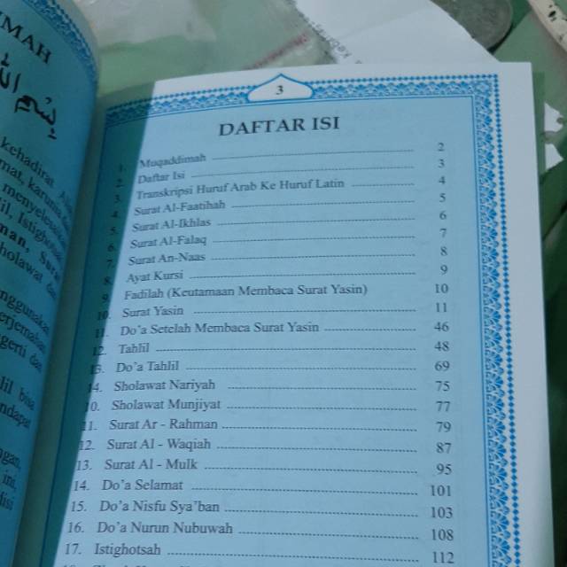 Buku yasin tanpa cover 128 halaman
