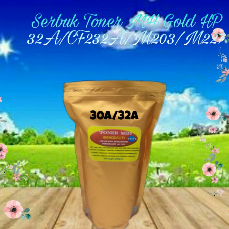 Serbuk Toner MH Gold HP 30A CF230A 32A CF232A M203 M227 M203D M203DN M203DW M227D M227SDN M227FDN