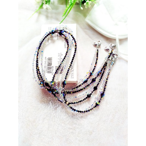 Strap masker swarovski / kalung masker swarovski