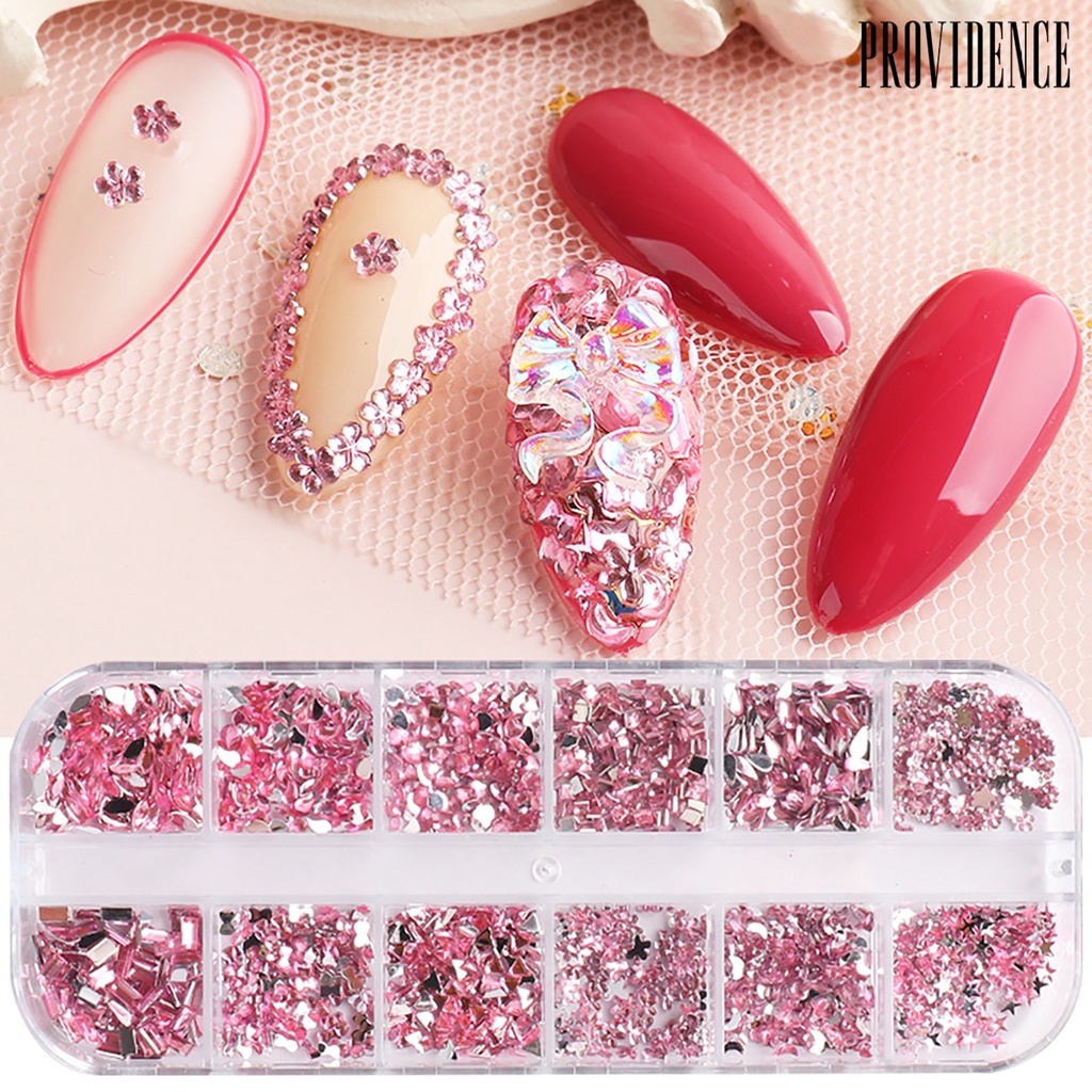 Providence Nail Sequins Different Shape Design Decorative Glass Creative Nail Decor Rhinestone for Women