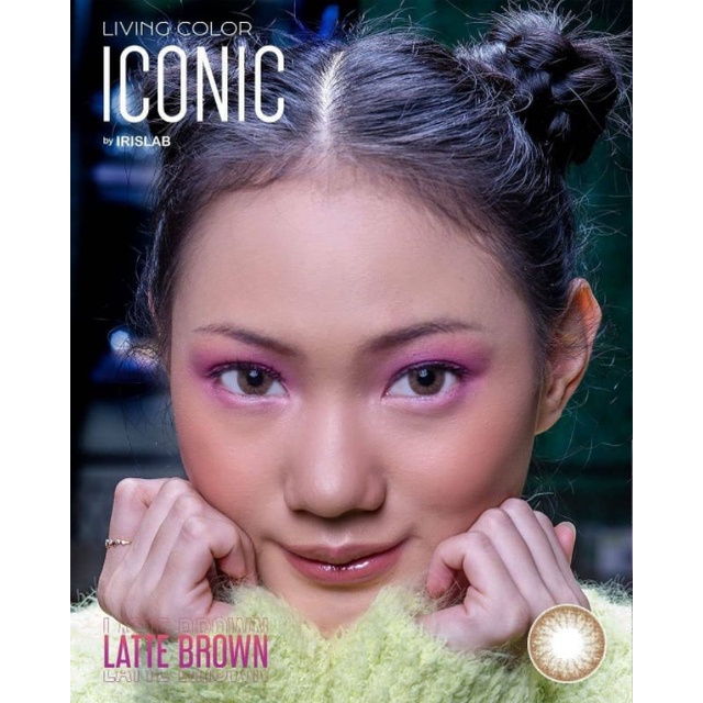SOFTLENS ICONIC LATTE BROWN DAN LAVA GREY MINUS (-0.50 S/D -6.00)