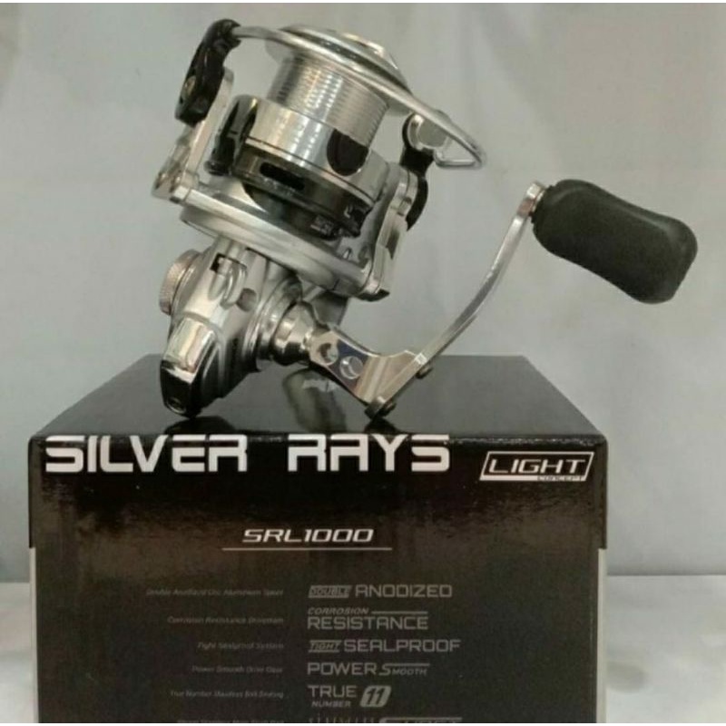 REEL SPINING TRIDENTECH SILVER RAYS LIGHT 1000 - POWER HANDLE