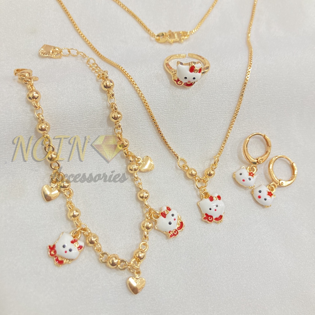 Set Perhiasan Anak Cat Lapis Emas Aksesoris Anak Cantik