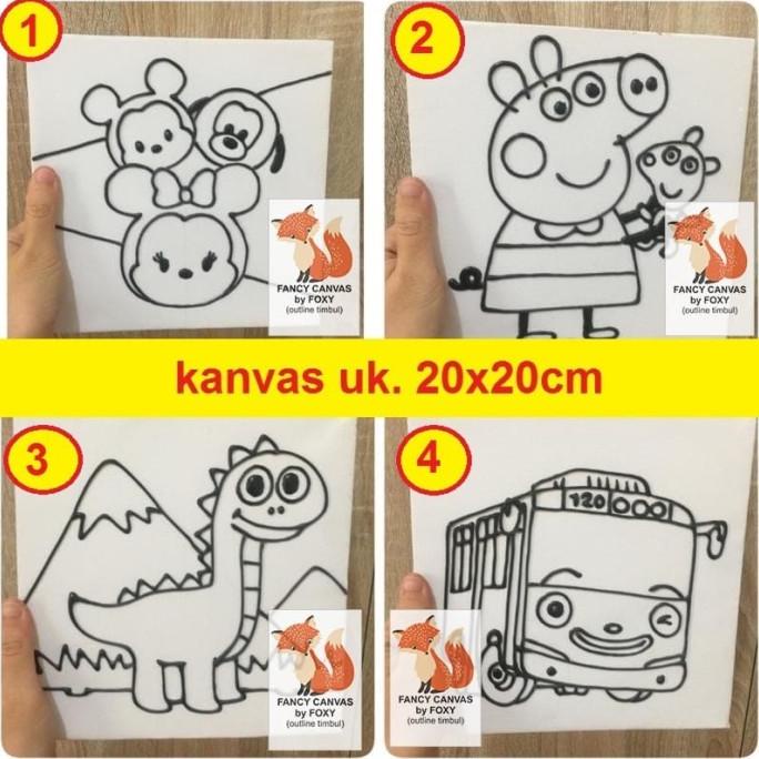 

Kanvas / Canvas Lukis Outline Timbul Aktivitas / Kids Activity