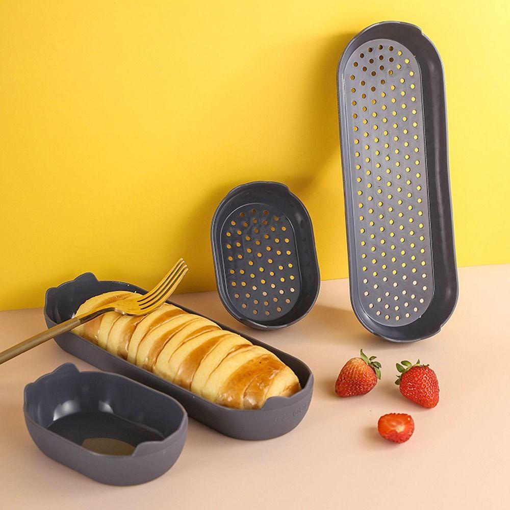 Solighter 4Pcs Loyang Silikon Kue Bakeware Pastry Dish Mousse Roti Pizza Pie