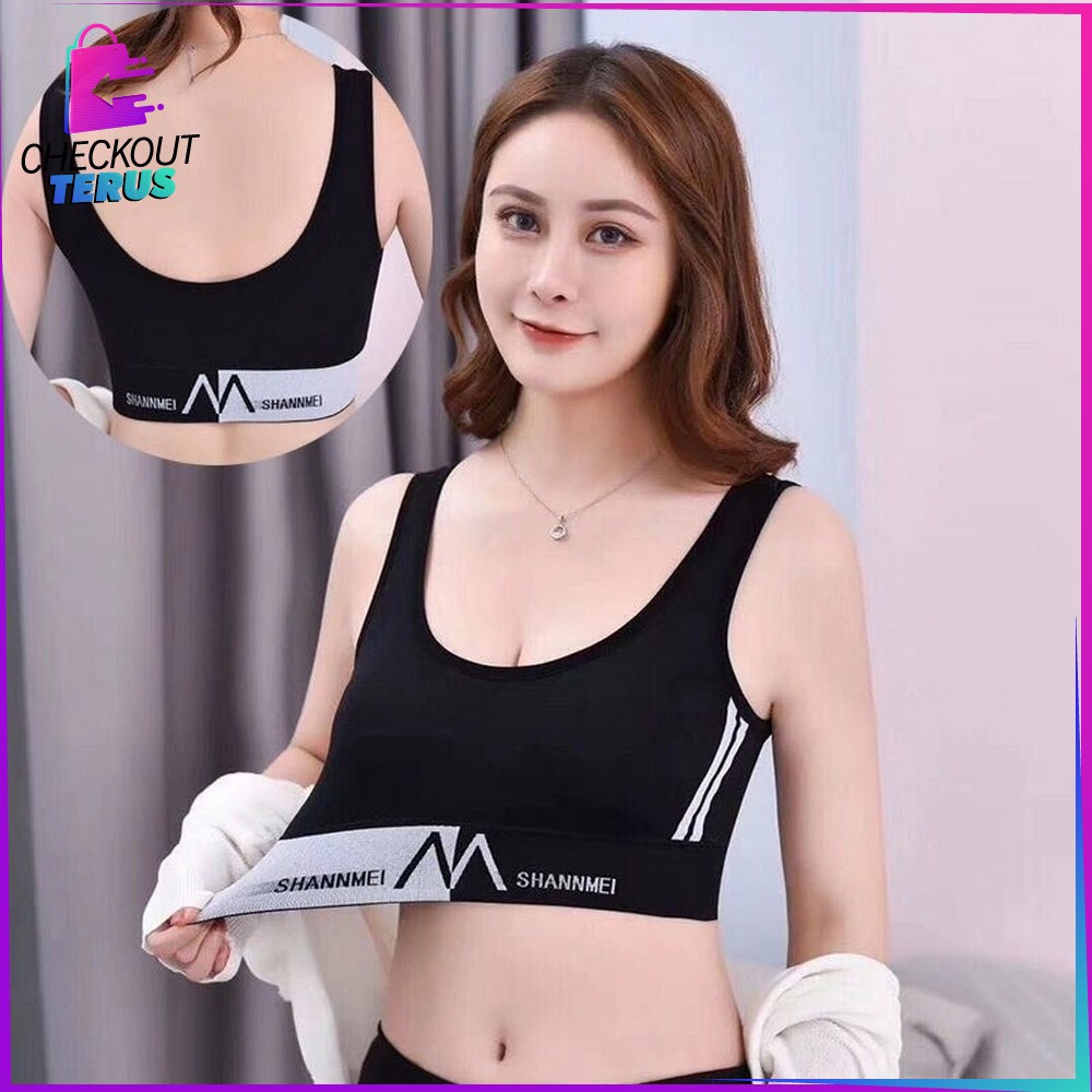 CT P94- P97 Pakaian Dalam Wanita Bra Yoga Tanpa Kawat Sport Bra Push Up Pakaian Atasan Wanita Bra Fitness Zumba Pakaian Atasan Olahraga Wanita