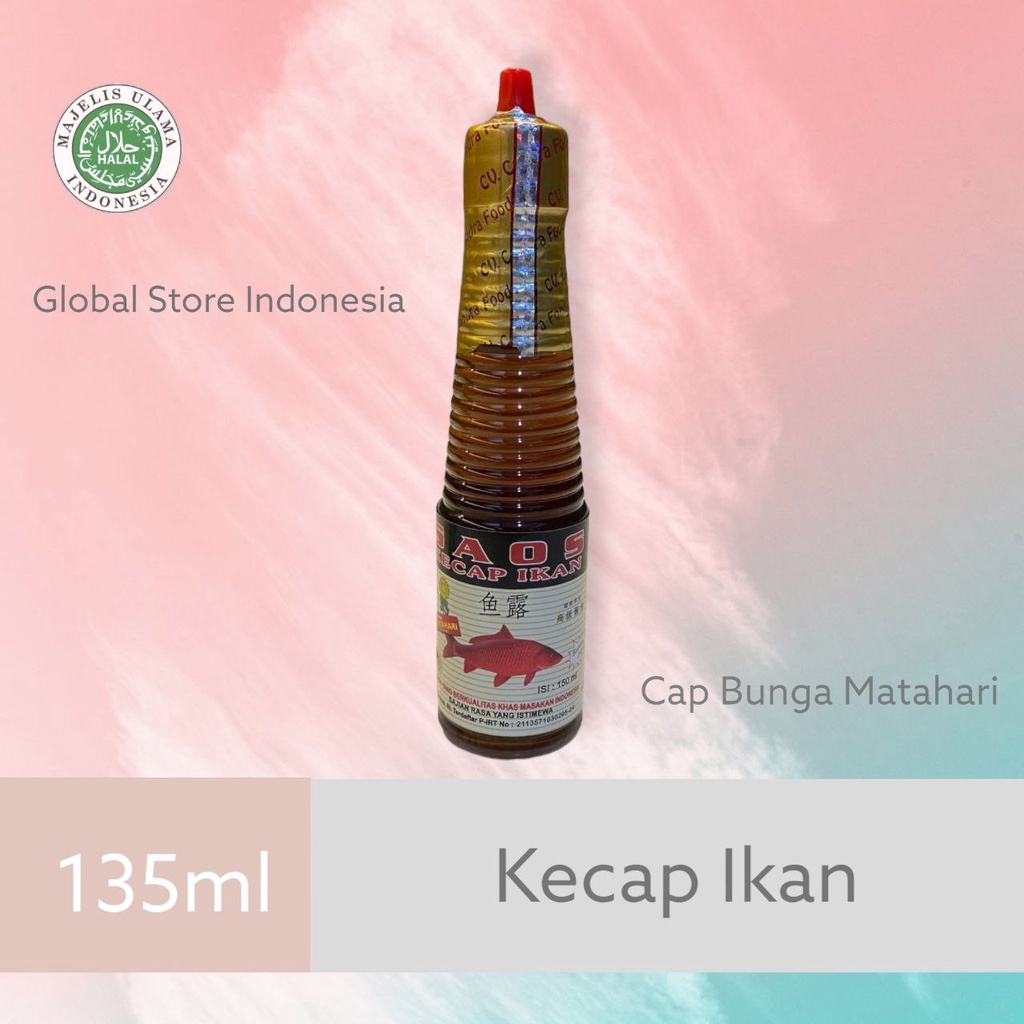 

KECAP IKAN HALAL CAP BUNGA MATAHARI (UKURAN 135ML)