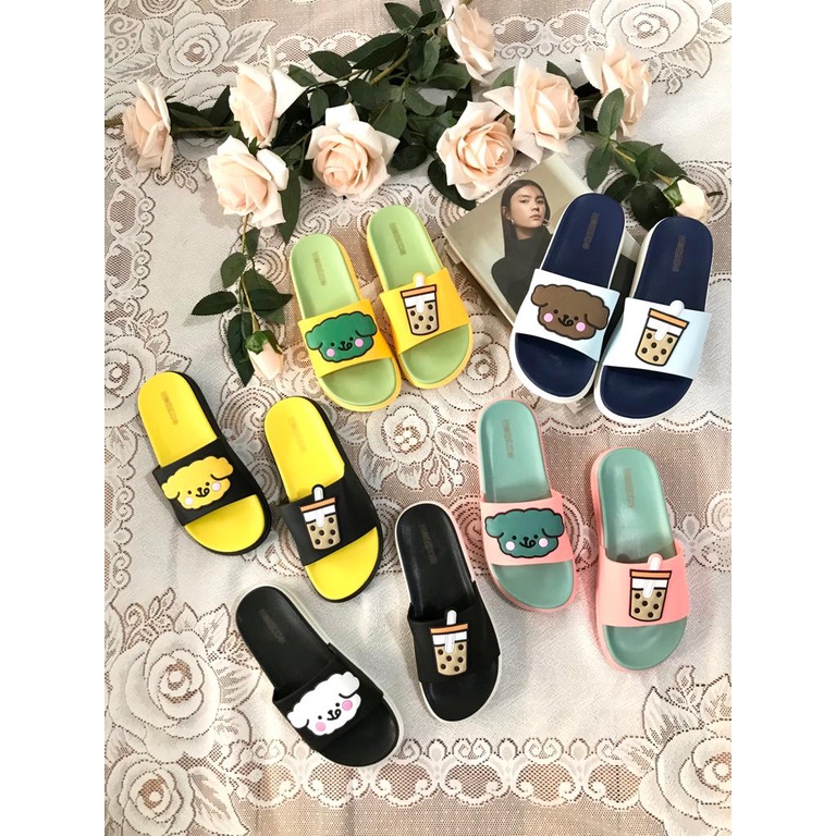 Sandal Slop Motif BOBA Timbul BEST SELLER Morego 1902W-B ( KNS )