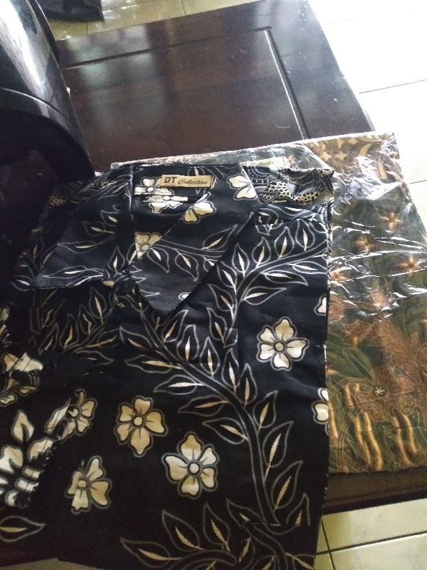 Cod - Dt Collection Kemeja Batik Pekalongan Pria Cowok Lengan Panjang Motif Poenix Hitam