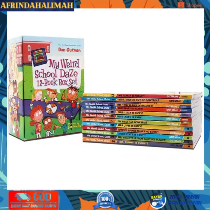

[TERBARU] my weird school Daze 12-book box set by Dan Gutman