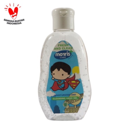 Morris Hand Sanitizer Anak Gel 75 ml - Batman/ Supermen /Wonderwomen