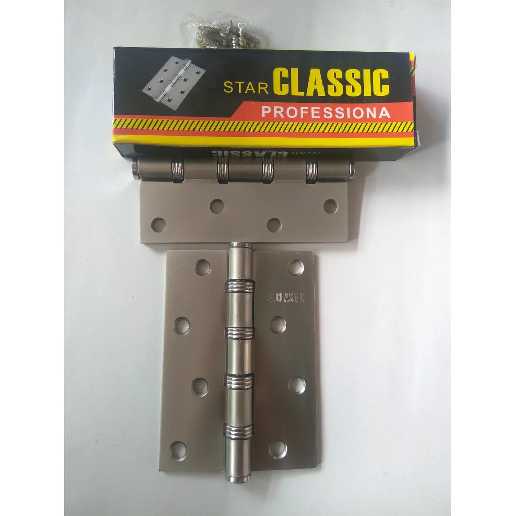 Engsel Pintu Empat Inch Erdos Chrome