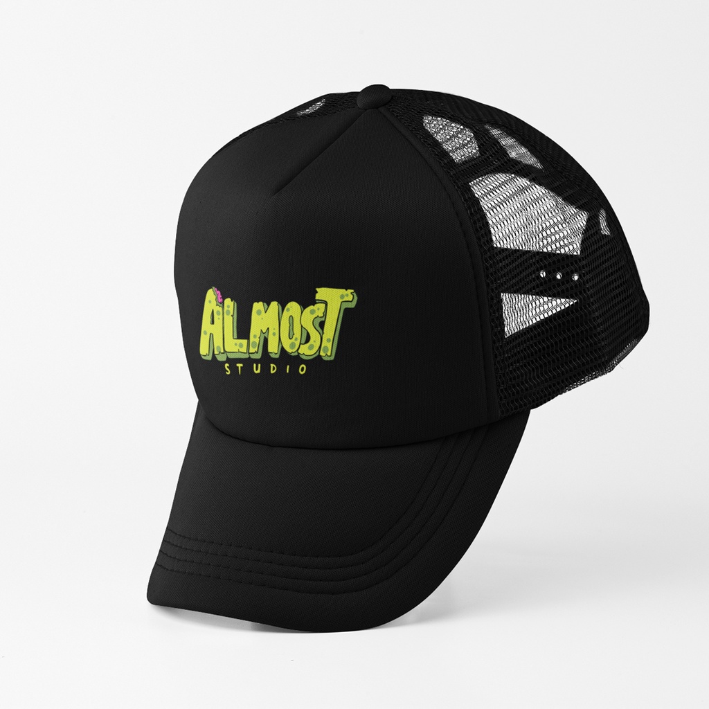 Almost Studio - Topi Trucker - Wazowski - Black