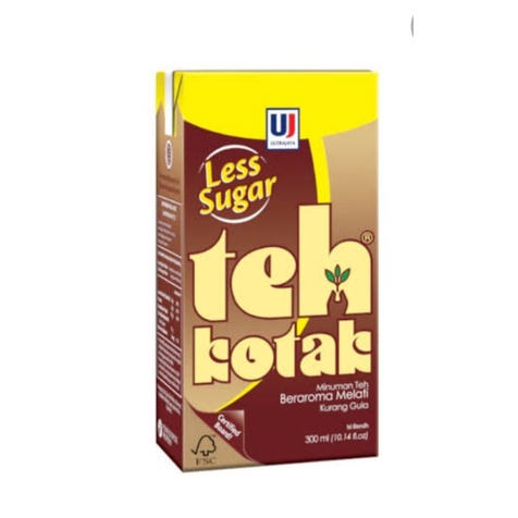 

ULTRA TEH KOTAK LESS SUGAR 300ML