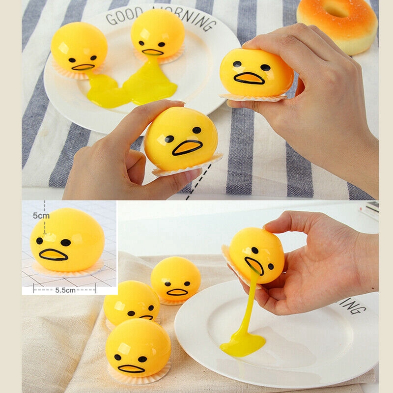 Toys & Games Squishy Puking Egg Yolk Stress Ball With Yellow Goop ...