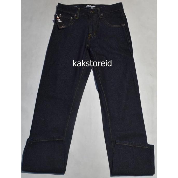 Celana Panjang Pria Emba Jeans Denim Tua Reguler Cje 11 Original & Rea Lixiaomei
