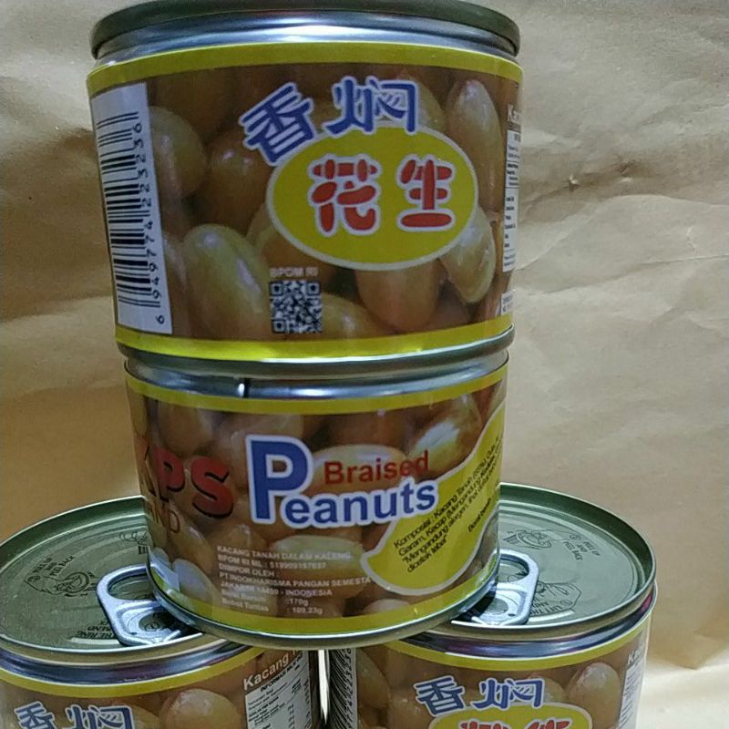 Kacang Tanah dalam kaleng/ braised peanut IKPS brand