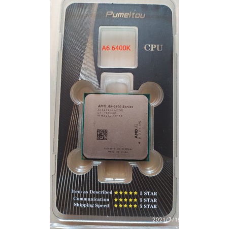 Prosesor AMD FM2 A6 6400K 3.9GHz GPU Radeon HD 8470D  Dual Cores