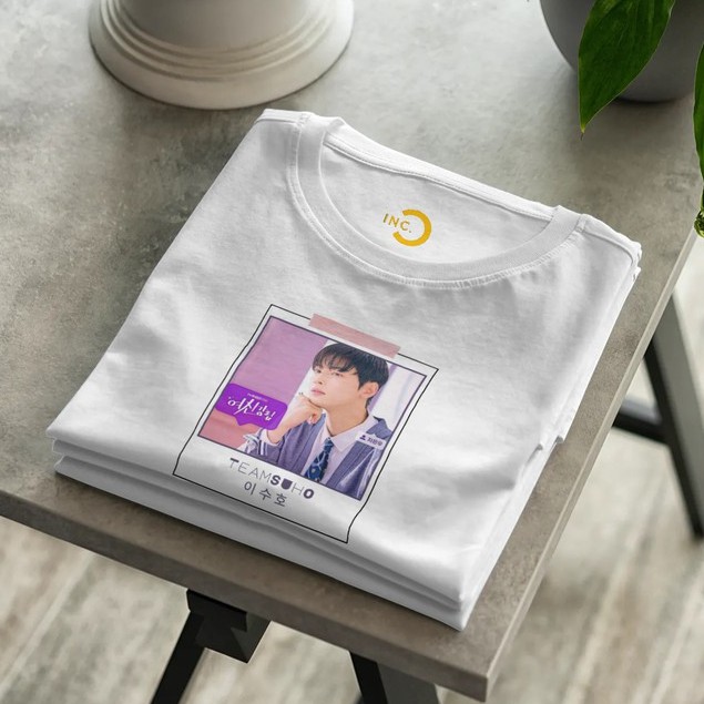 [COTTON 24S] Kaos SUHO LEE / CHA EUN WOO TRUE BEAUTY Kdrama