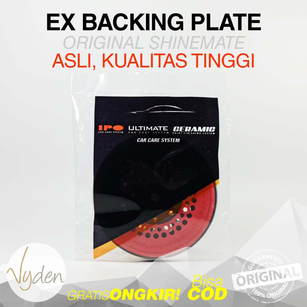 SHINEMATE DUAL ACTION BACKING PLATE EX605 EX610 Back Up Pad Plate Mesin Poles Mobil MURAH