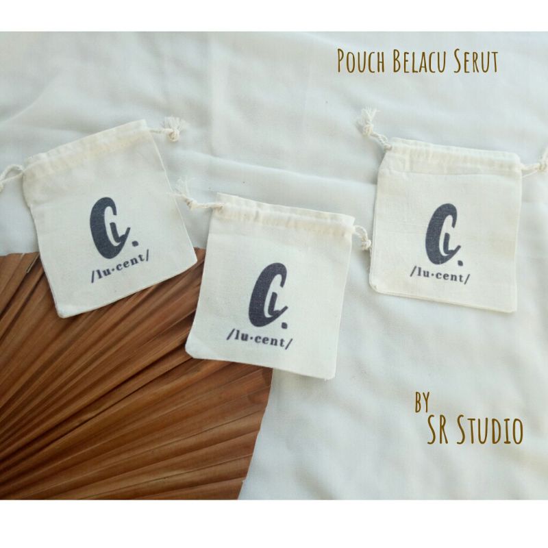 pouch belacu serut custom (minimal pembelian 20pcs)