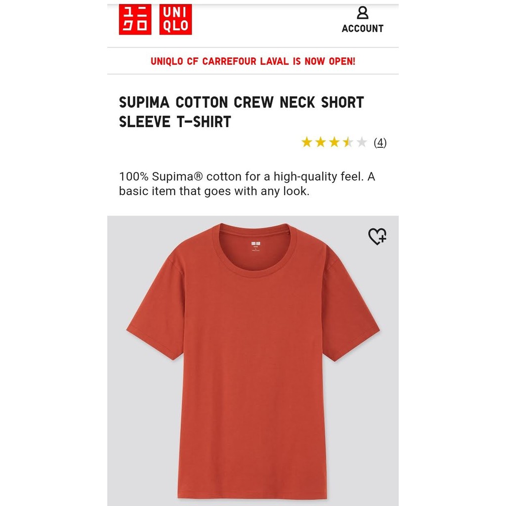 UNIQLO Supima Cotton Shirt (PRELOVED)