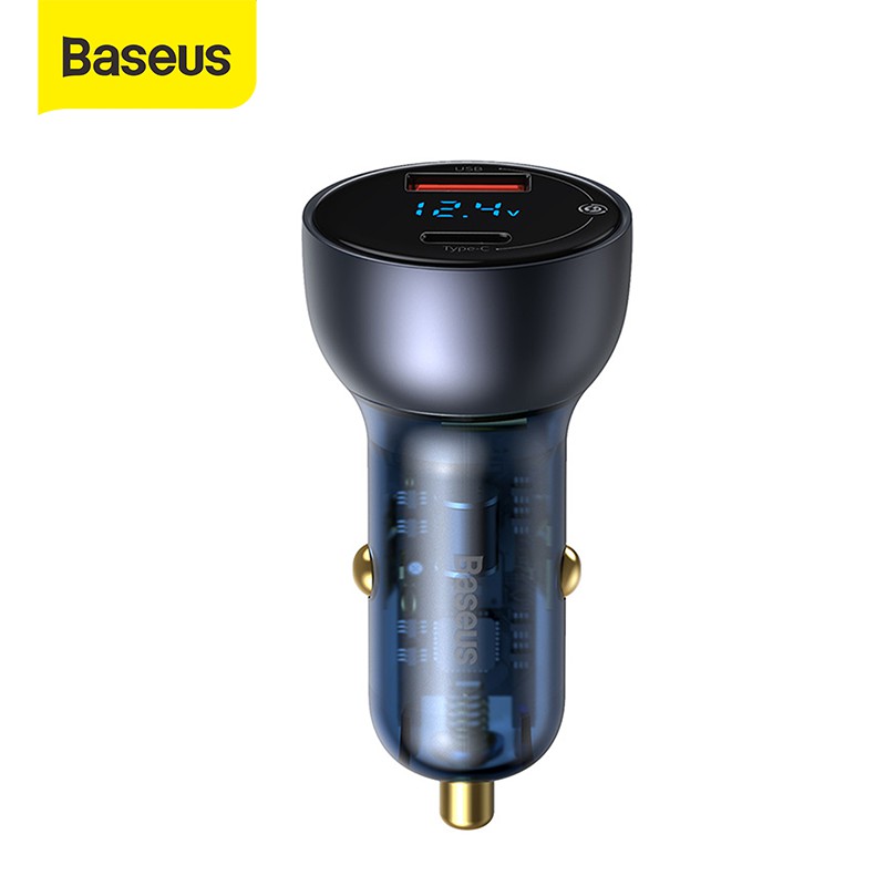 Baseus 65W Car Charger Mobil Fast charging Type C PD+USB Quick Charge