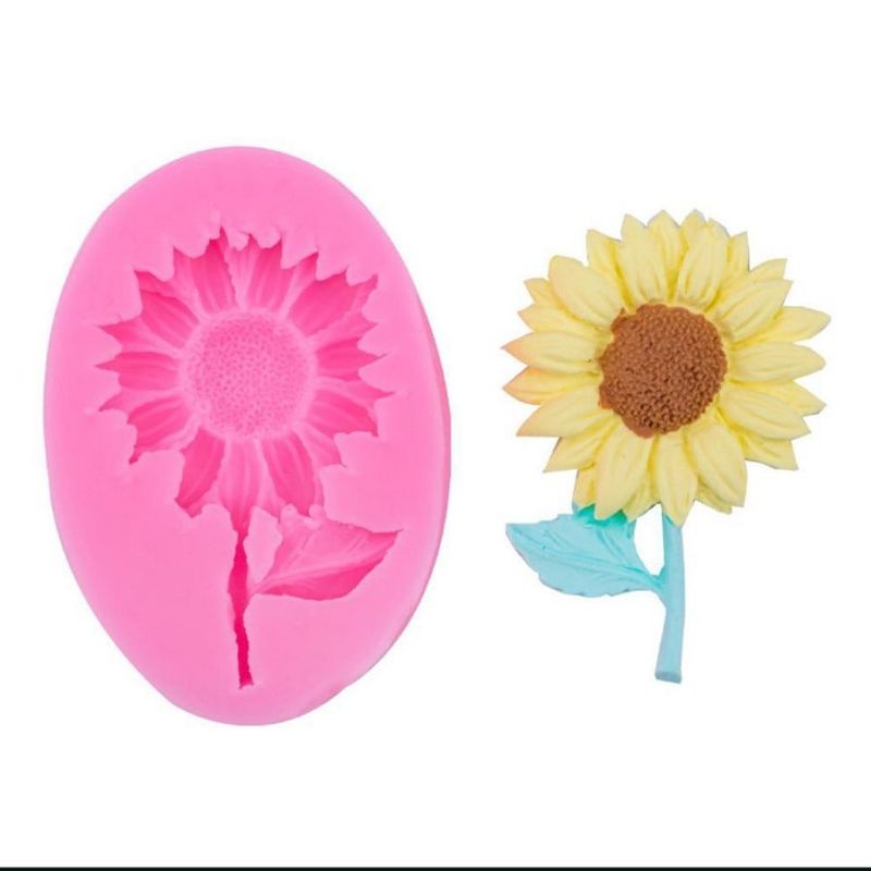 SM Sunflower / Silicone Mold Sunflower / Cetakan Silikon Coklat Bunga Matahari