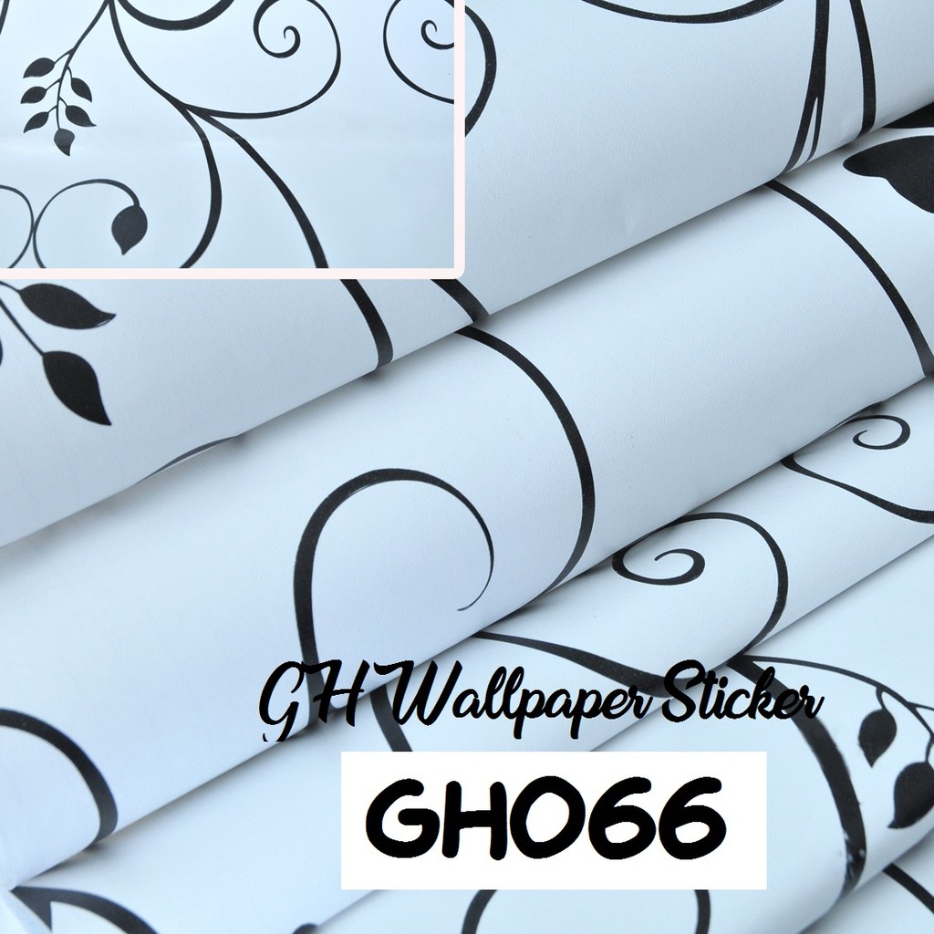 [ BISA COD ] Wallpaper Dinding Sticker Premium Size 45cm x 10meter Kode GH