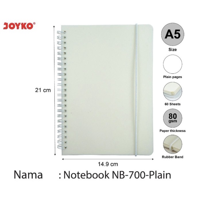 

[RESTOCK] Notebook Ring A5 Joyko NB-700-Plain