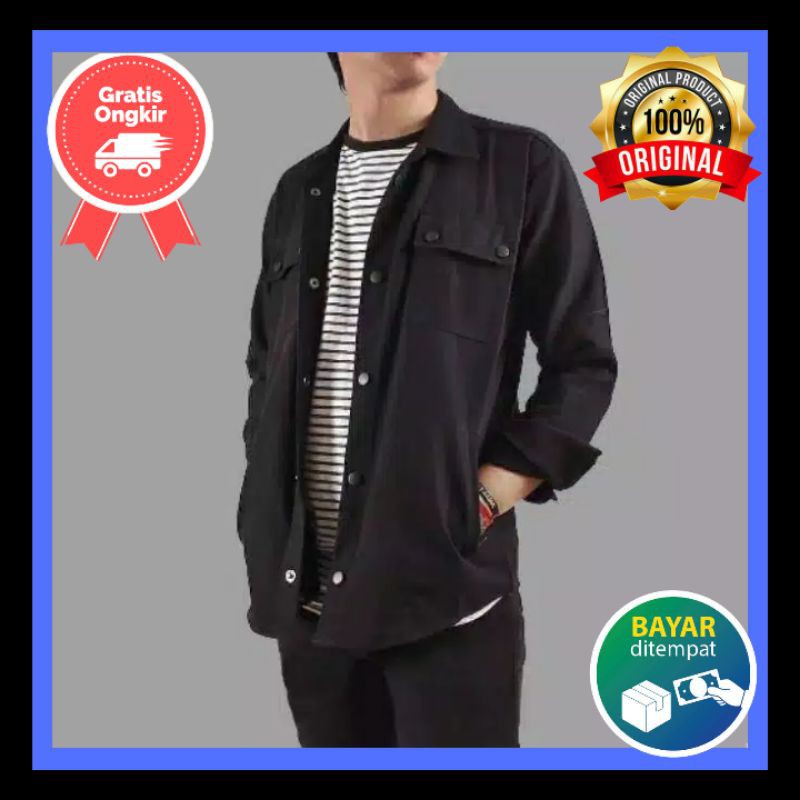 Jual Jaket Semi Parka Seveenten Bahan Baby Kanvas Jaket Pria Dewas