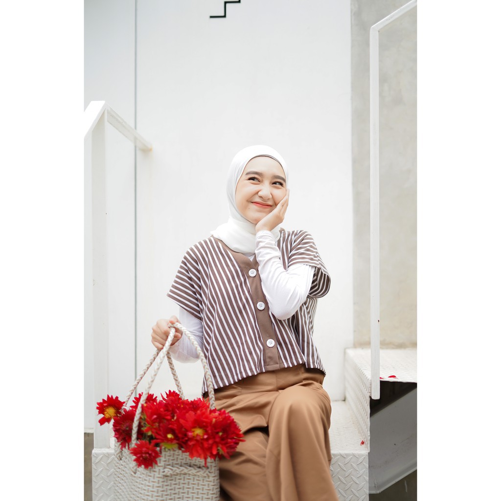 Mybamus Greta Vest Outer Mocca M16005