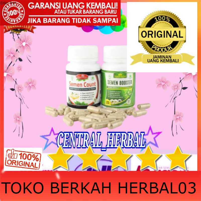 100% ASLI LEBIH_-_EKONOMIS_-_-_-_PAKET_-_KESUBURAN Semen Booster dan Semen Count