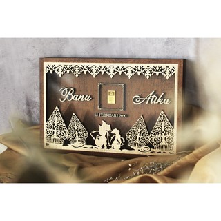 FRAME MAHAR LANDSCAPE FRAME MAHAR PERNIKAHAN Shopee 