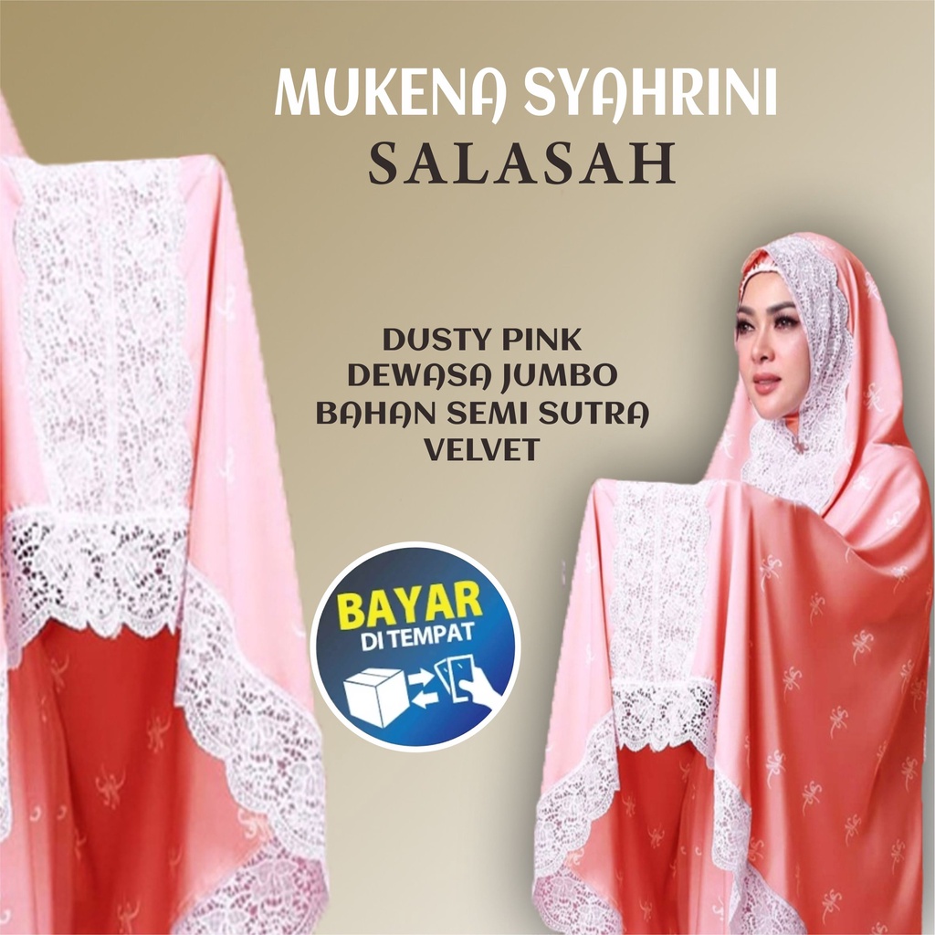 Mukena satin sutra mewah syahrini dewasa terbaru 2022 /  Pakaian Muslim Wanita // Perlengkapan Shala