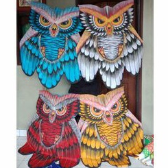 LAYANGAN KAIN PARASUT CELEPUK BALI LUKIS FULL MOTIF BESAR