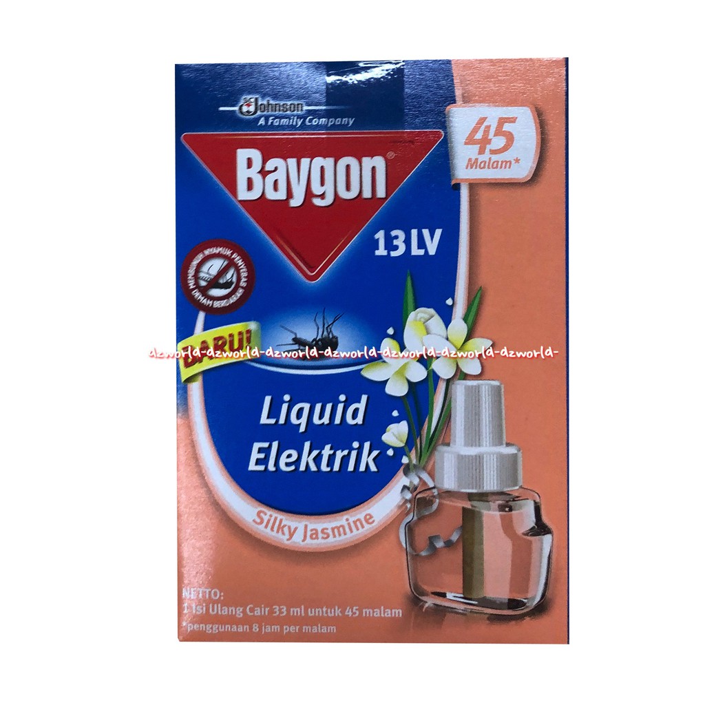 Baygon Liquid Elektrik Eucalyptus Oil Silky Jasmine 45malam Isi Ulang Refill Obat Nyamuk Baygon Liquid Elektrik Refil Obat Nyamuk Cair Listrik 45 hari