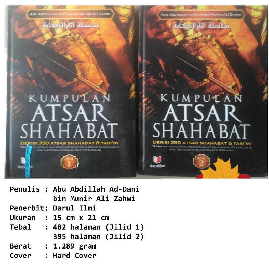 Buku Kumpulan Atsar Sahabat (Jilid 1 & 2)