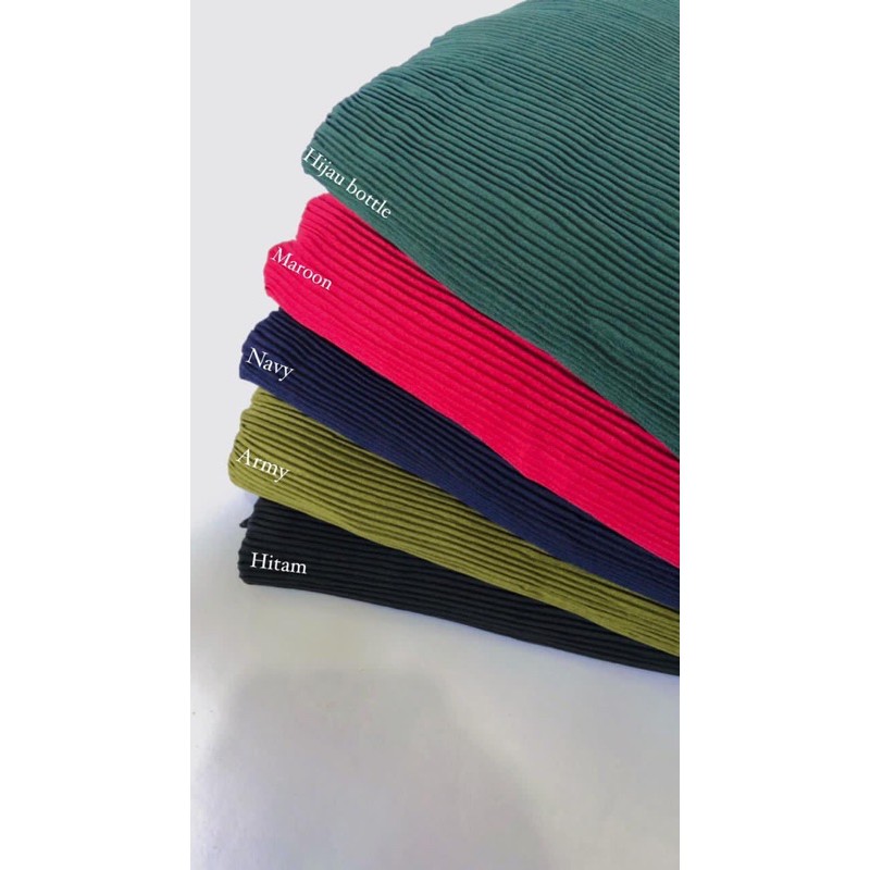 Pashmina Plisket full lidi 180x75 Hijab flisket Pashmina Plisket jilbab pleated shawl kerudung-4
