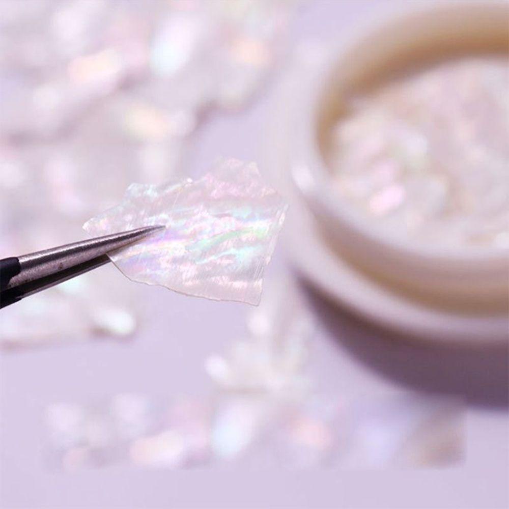 AUGUSTINA Agustina Nail Art Untuk Pesta DIY Shell Slice Flakes Pearls Sequin