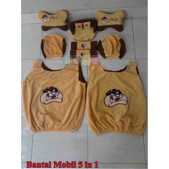 Bantal Mobil 5in1 Tazmania / Sarung Jok Mobil Tazmania