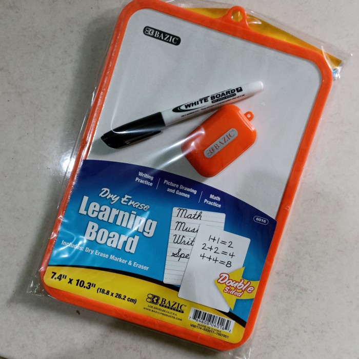 

Dry Erase Learning Board Papan Tulis Belajar ut Ujian TOEFL TPA Online - Orange promo