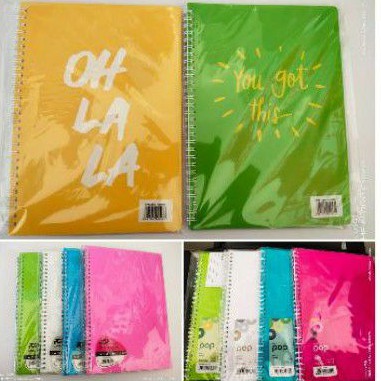 

DAIICHI B5 NOTE BOOK DPO 60 POP - berwarna - special motif bening - Translucent coloured - notebook